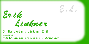 erik linkner business card